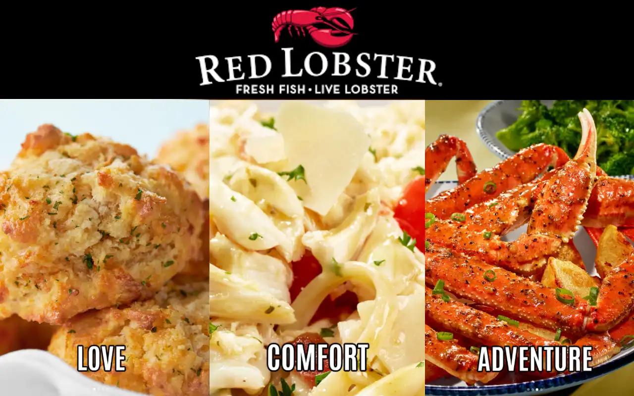 red lobster dinner menu